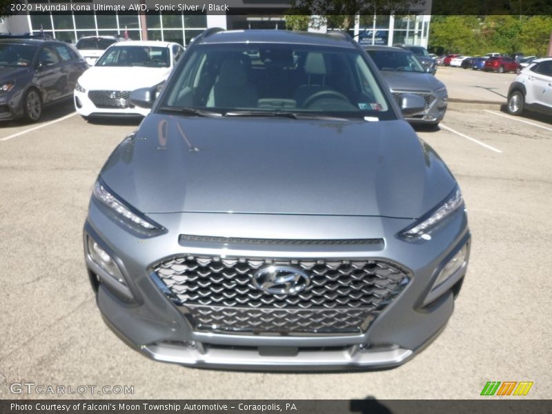 Sonic Silver / Black 2020 Hyundai Kona Ultimate AWD