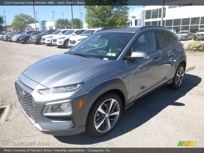Sonic Silver / Black 2020 Hyundai Kona Ultimate AWD