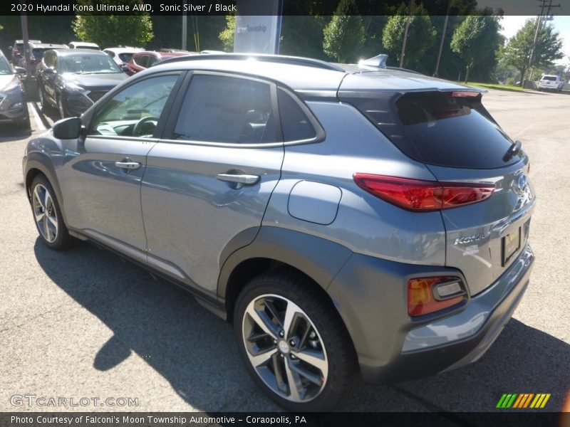 Sonic Silver / Black 2020 Hyundai Kona Ultimate AWD