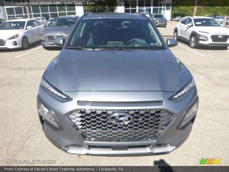 Sonic Silver / Black 2020 Hyundai Kona Ultimate AWD