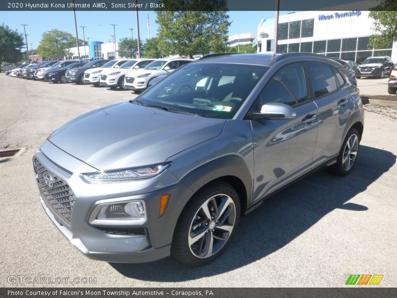 Sonic Silver / Black 2020 Hyundai Kona Ultimate AWD