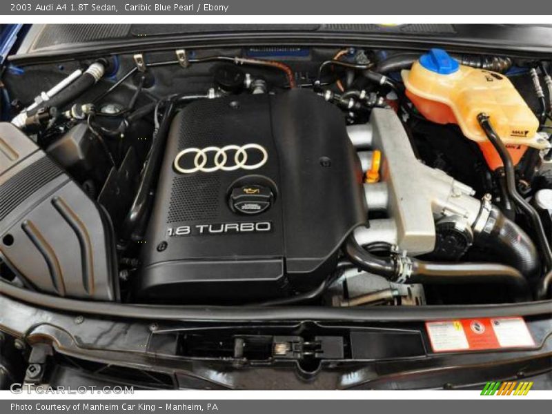 Caribic Blue Pearl / Ebony 2003 Audi A4 1.8T Sedan