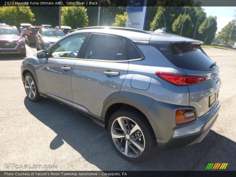 Sonic Silver / Black 2020 Hyundai Kona Ultimate AWD