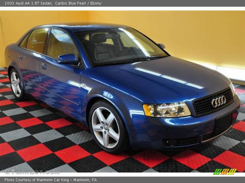 Caribic Blue Pearl / Ebony 2003 Audi A4 1.8T Sedan
