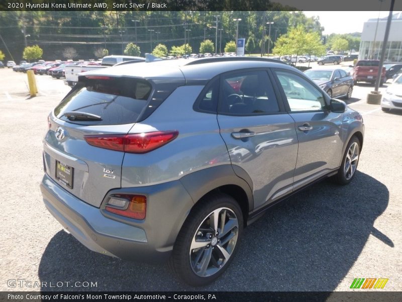 Sonic Silver / Black 2020 Hyundai Kona Ultimate AWD