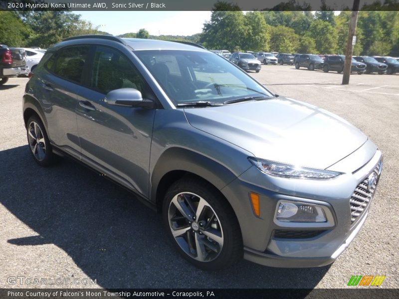 Sonic Silver / Black 2020 Hyundai Kona Ultimate AWD