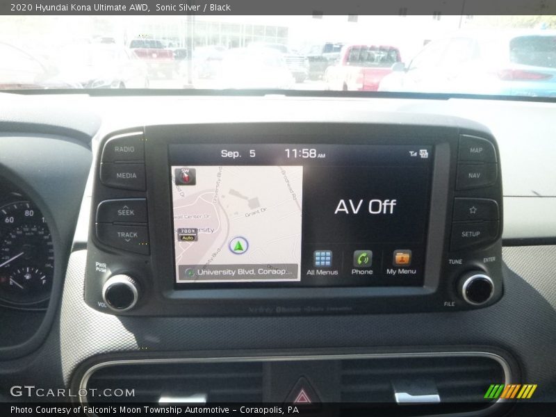 Navigation of 2020 Kona Ultimate AWD