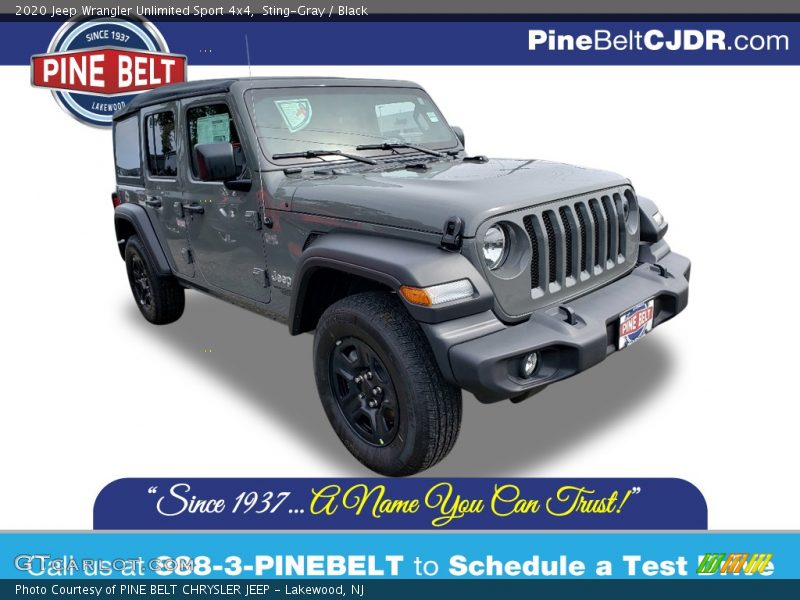 Sting-Gray / Black 2020 Jeep Wrangler Unlimited Sport 4x4