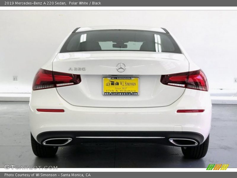 Polar White / Black 2019 Mercedes-Benz A 220 Sedan