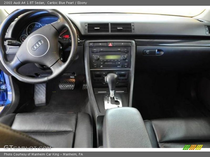 Caribic Blue Pearl / Ebony 2003 Audi A4 1.8T Sedan