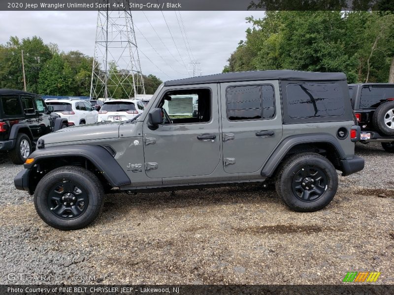 Sting-Gray / Black 2020 Jeep Wrangler Unlimited Sport 4x4