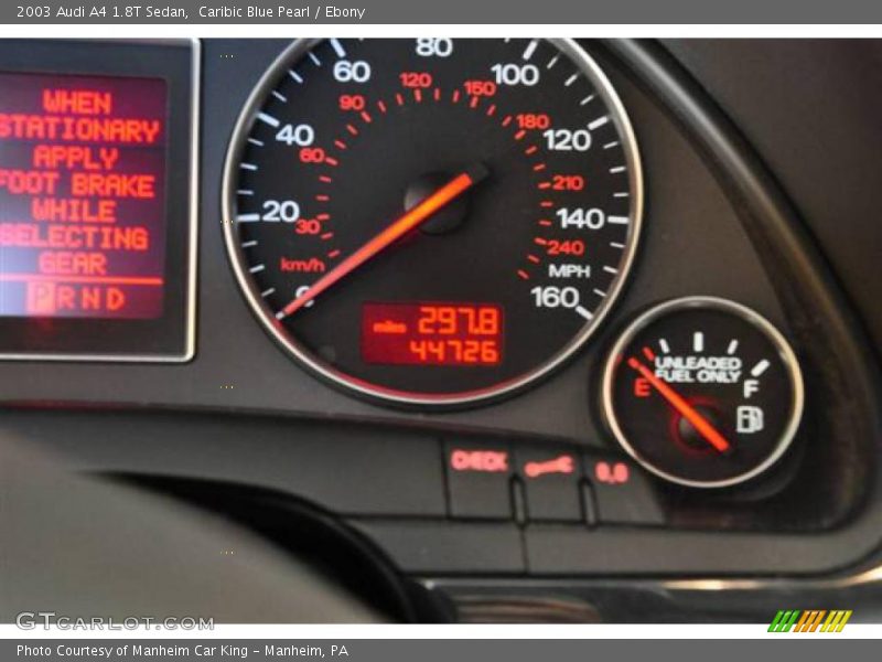 Caribic Blue Pearl / Ebony 2003 Audi A4 1.8T Sedan