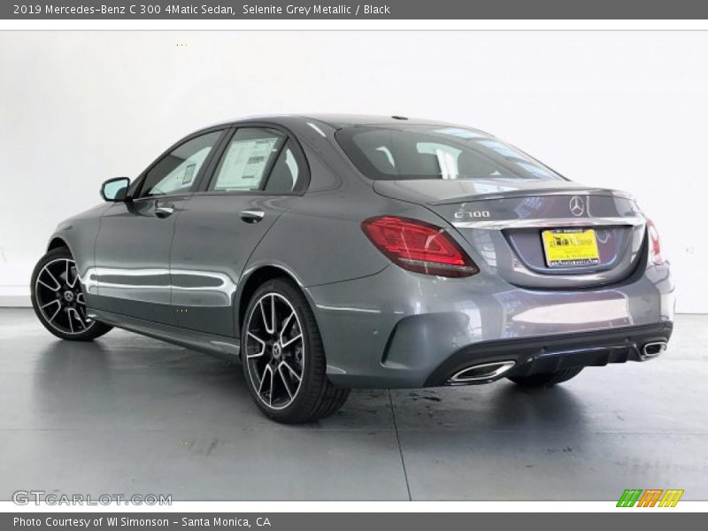 Selenite Grey Metallic / Black 2019 Mercedes-Benz C 300 4Matic Sedan