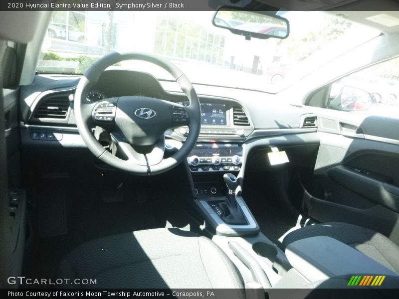 Symphony Silver / Black 2020 Hyundai Elantra Value Edition