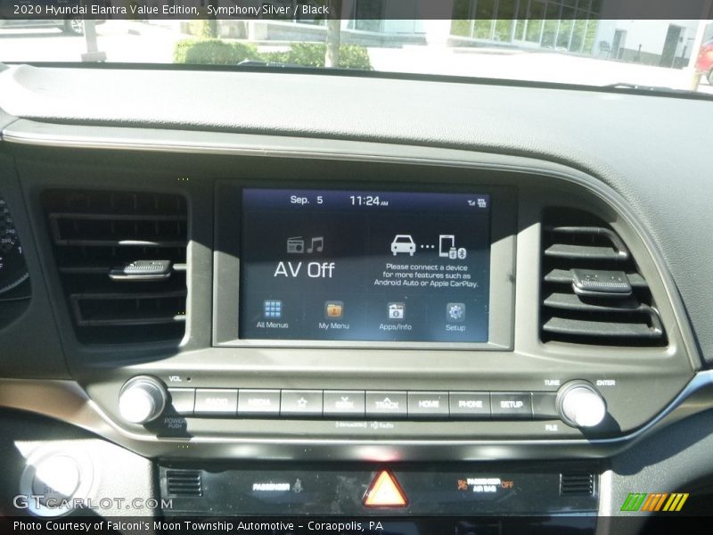 Symphony Silver / Black 2020 Hyundai Elantra Value Edition