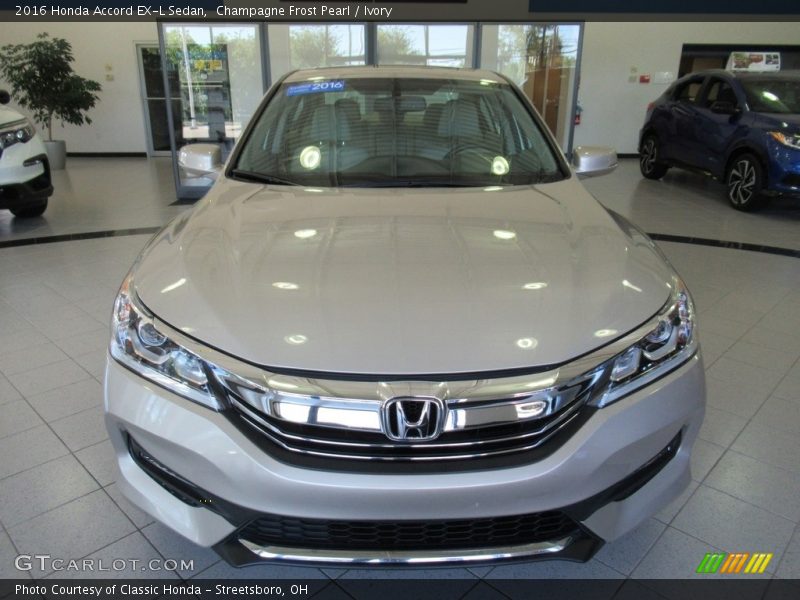 Champagne Frost Pearl / Ivory 2016 Honda Accord EX-L Sedan