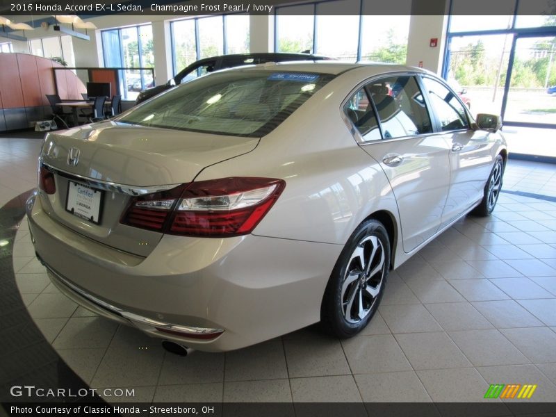 Champagne Frost Pearl / Ivory 2016 Honda Accord EX-L Sedan