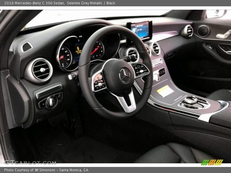 Selenite Grey Metallic / Black 2019 Mercedes-Benz C 300 Sedan