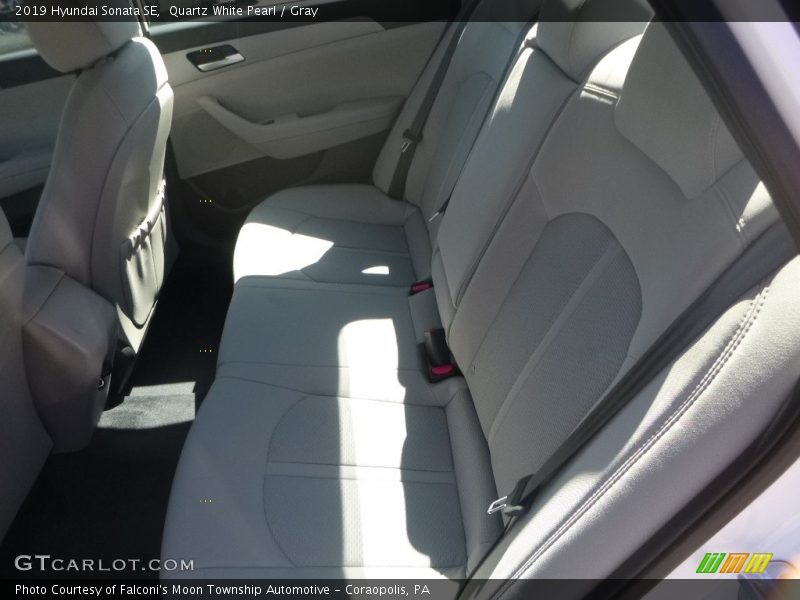 Quartz White Pearl / Gray 2019 Hyundai Sonata SE