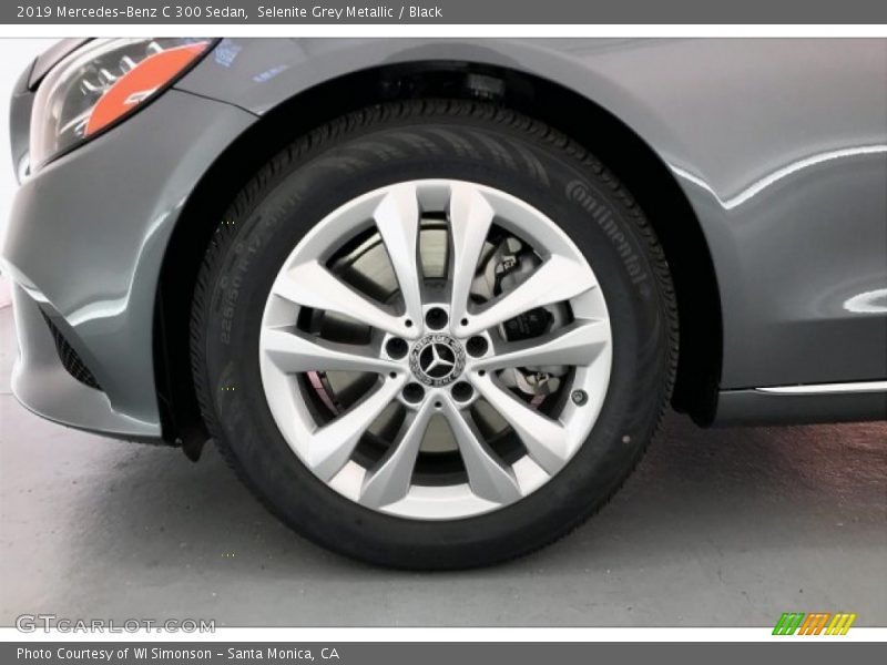 Selenite Grey Metallic / Black 2019 Mercedes-Benz C 300 Sedan