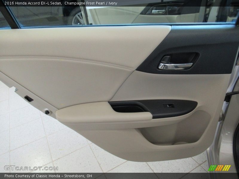 Champagne Frost Pearl / Ivory 2016 Honda Accord EX-L Sedan