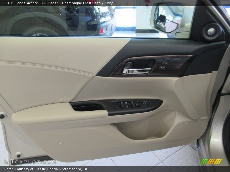 Champagne Frost Pearl / Ivory 2016 Honda Accord EX-L Sedan