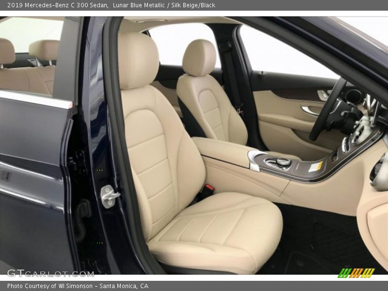 Lunar Blue Metallic / Silk Beige/Black 2019 Mercedes-Benz C 300 Sedan