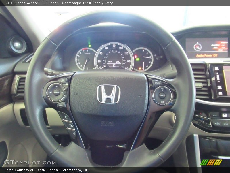 Champagne Frost Pearl / Ivory 2016 Honda Accord EX-L Sedan