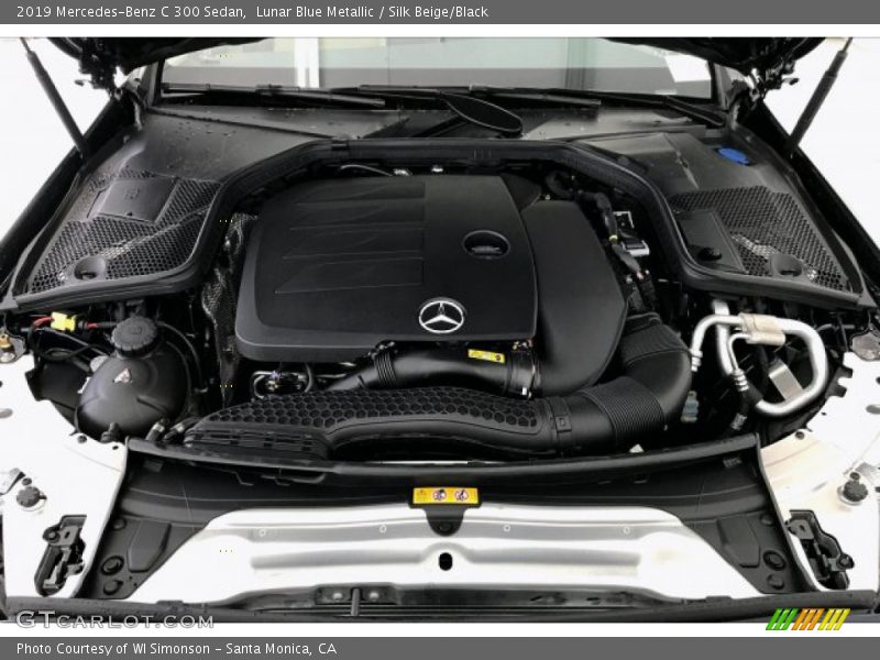 Lunar Blue Metallic / Silk Beige/Black 2019 Mercedes-Benz C 300 Sedan