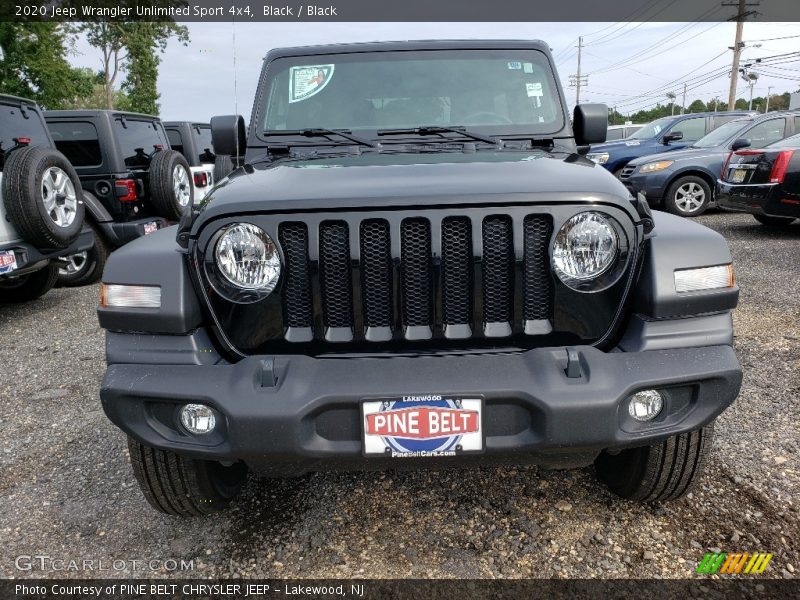 Black / Black 2020 Jeep Wrangler Unlimited Sport 4x4