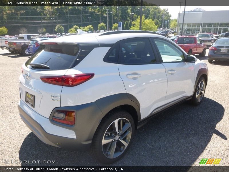 Chalk White / Black 2020 Hyundai Kona Limited AWD