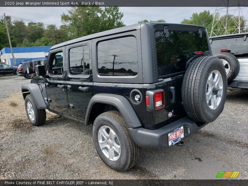 Black / Black 2020 Jeep Wrangler Unlimited Sport 4x4