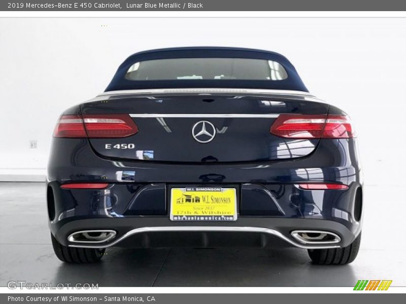 Lunar Blue Metallic / Black 2019 Mercedes-Benz E 450 Cabriolet