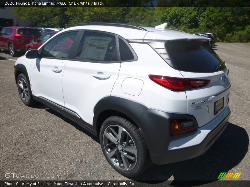 Chalk White / Black 2020 Hyundai Kona Limited AWD