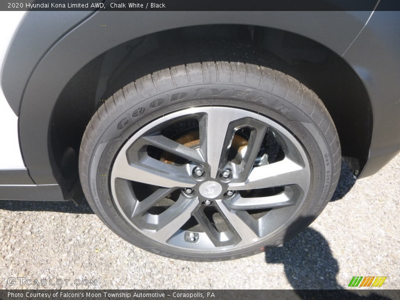 Chalk White / Black 2020 Hyundai Kona Limited AWD