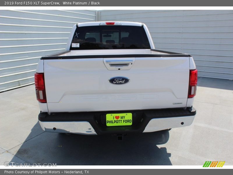 White Platinum / Black 2019 Ford F150 XLT SuperCrew