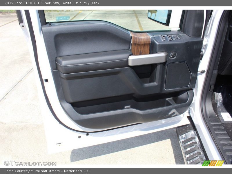 White Platinum / Black 2019 Ford F150 XLT SuperCrew