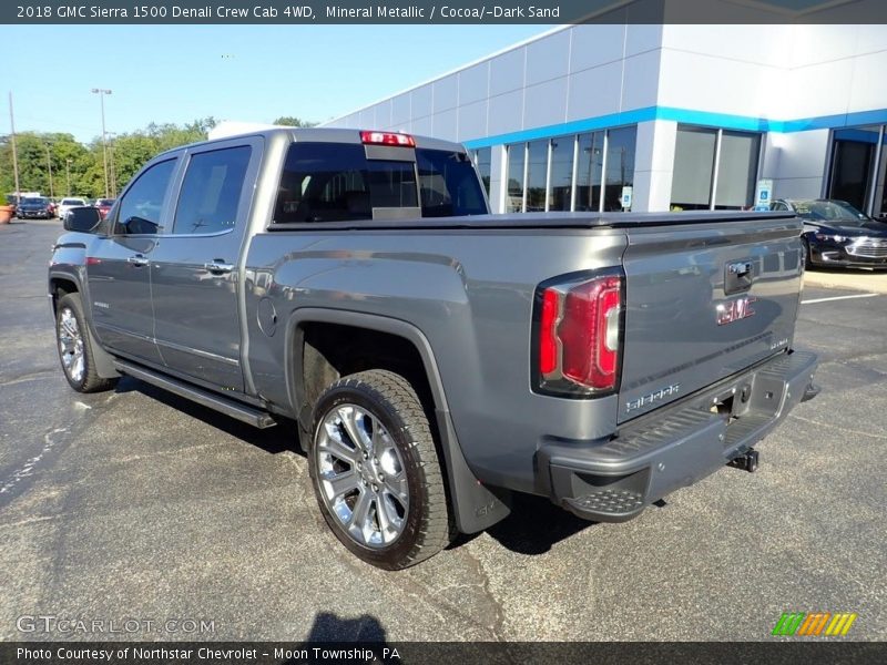 Mineral Metallic / Cocoa/­Dark Sand 2018 GMC Sierra 1500 Denali Crew Cab 4WD