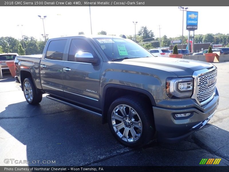 Mineral Metallic / Cocoa/­Dark Sand 2018 GMC Sierra 1500 Denali Crew Cab 4WD