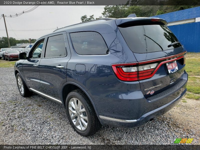 Reactor Blue Pearl / Black 2020 Dodge Durango Citadel AWD