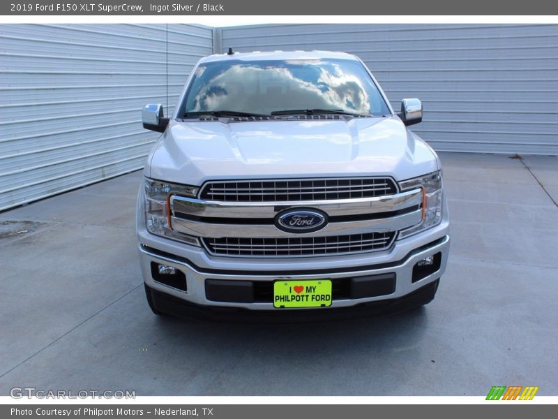 Ingot Silver / Black 2019 Ford F150 XLT SuperCrew