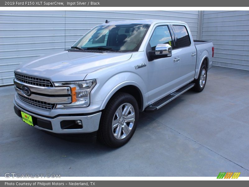 Ingot Silver / Black 2019 Ford F150 XLT SuperCrew