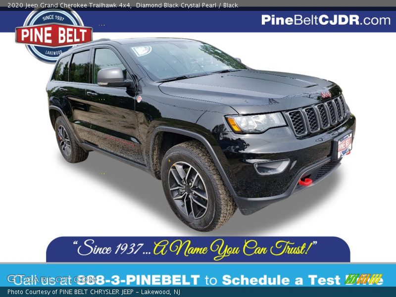 Diamond Black Crystal Pearl / Black 2020 Jeep Grand Cherokee Trailhawk 4x4