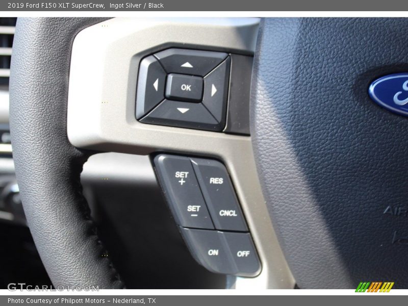 Ingot Silver / Black 2019 Ford F150 XLT SuperCrew