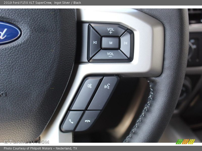 Ingot Silver / Black 2019 Ford F150 XLT SuperCrew