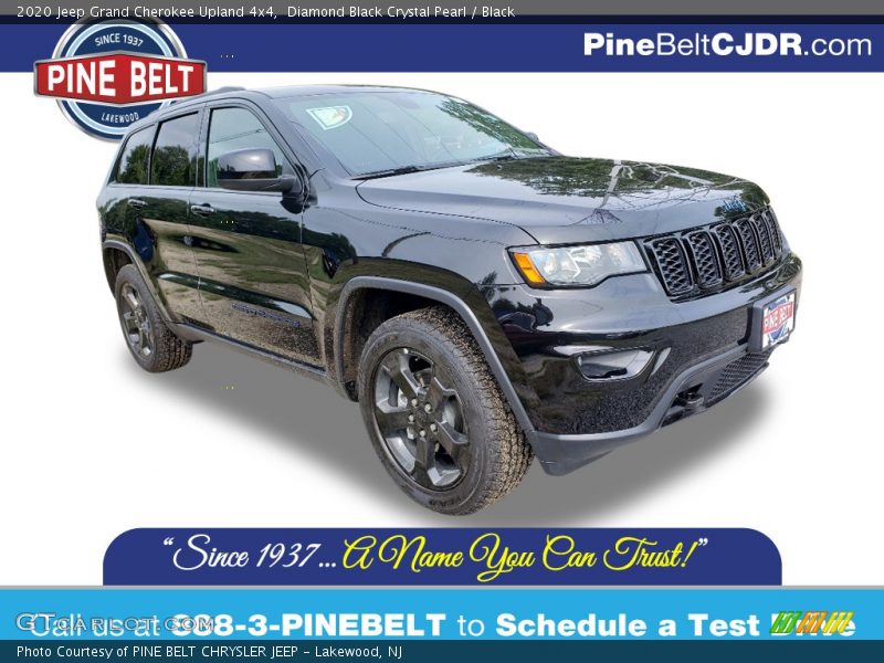 Diamond Black Crystal Pearl / Black 2020 Jeep Grand Cherokee Upland 4x4