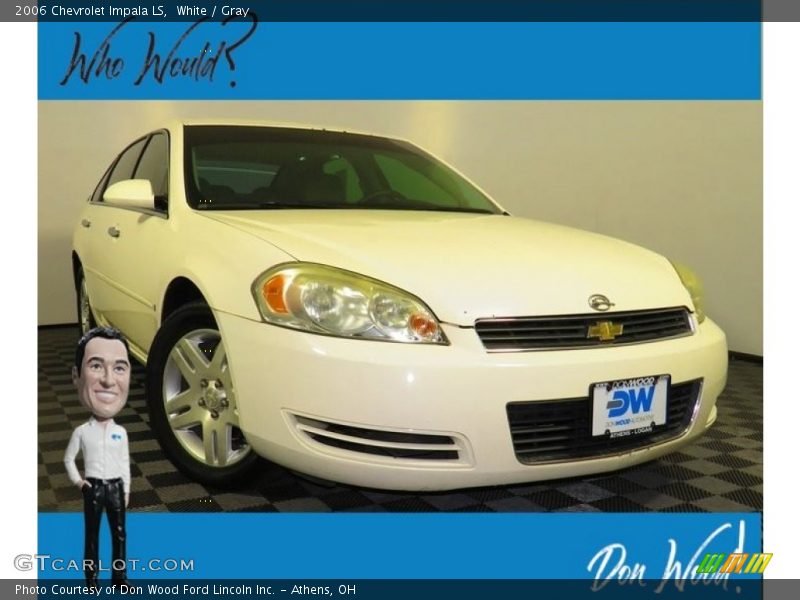 White / Gray 2006 Chevrolet Impala LS