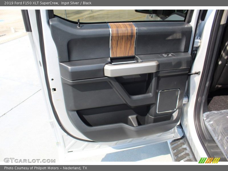 Ingot Silver / Black 2019 Ford F150 XLT SuperCrew