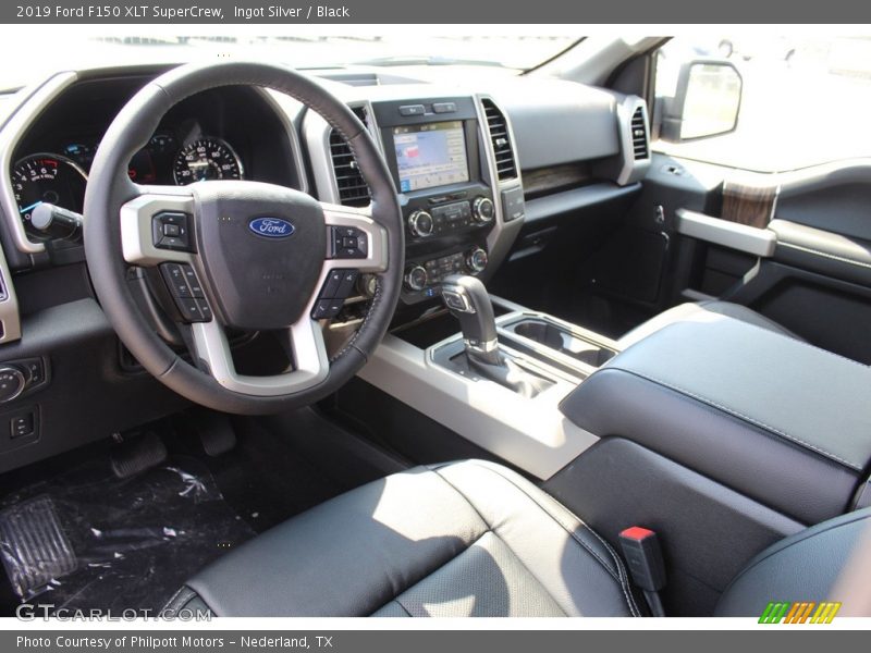 Ingot Silver / Black 2019 Ford F150 XLT SuperCrew