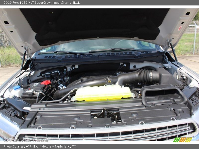 Ingot Silver / Black 2019 Ford F150 XLT SuperCrew